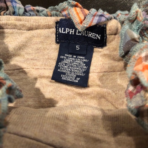 Beautiful RL Charming Rainbow Plaid Smocked Dress size 5 - Picture 4 of 4